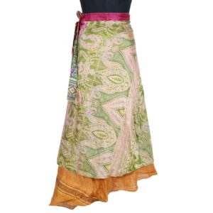 Vintage Silk Magic Wrap Skirt SW1693