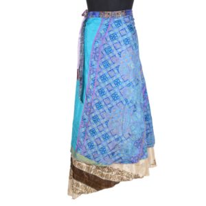 Vintage Silk Magic Wrap Skirt SW1694