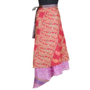 Vintage Silk Magic Wrap Skirt SW1696