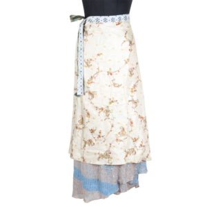Vintage Silk Magic Wrap Skirt SW1697