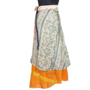 Vintage Silk Magic Wrap Skirt SW1698