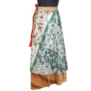 Vintage Silk Magic Wrap Skirt SW1699