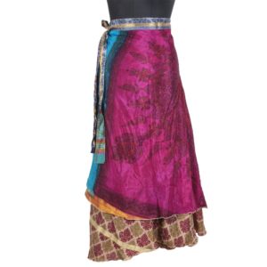Vintage Silk Magic Wrap Skirt SW1700