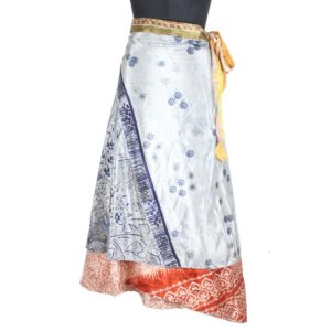 Vintage Silk Magic Wrap Skirt SW1706