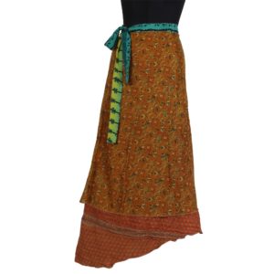 Vintage Silk Magic Wrap Skirt SW171