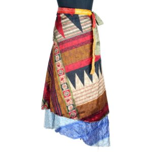 Vintage Silk Magic Wrap Skirt SW1712