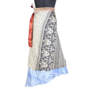 Vintage Silk Magic Wrap Skirt SW1716