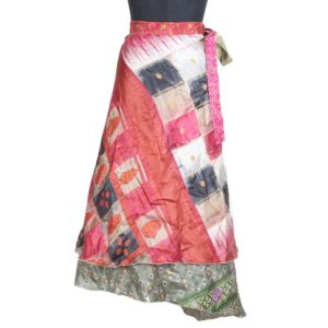 Vintage Silk Magic Wrap Skirt SW1717