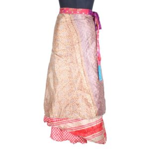 Vintage Silk Magic Wrap Skirt SW1719