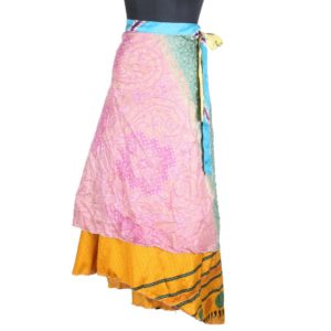 Vintage Silk Magic Wrap Skirt SW1721