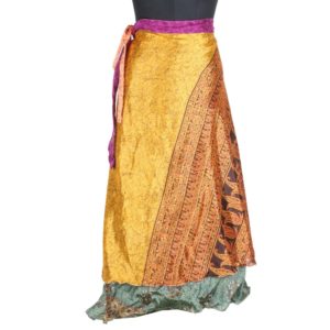 Vintage Silk Magic Wrap Skirt SW1722
