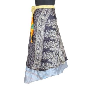 Vintage Silk Magic Wrap Skirt SW1727