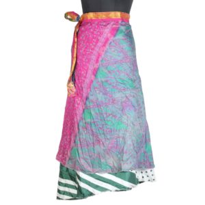 Vintage Silk Magic Wrap Skirt SW1728