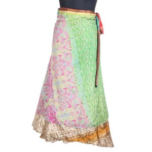 Vintage Silk Magic Wrap Skirt SW1729