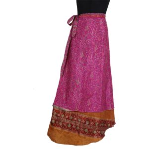 Vintage Silk Magic Wrap Skirt SW173