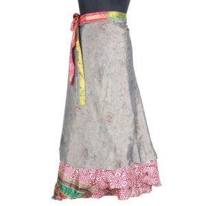 Vintage Silk Magic Wrap Skirt SW1731