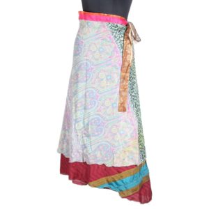 Vintage Silk Magic Wrap Skirt SW1733