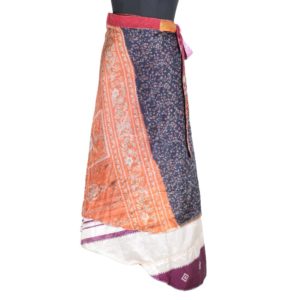 Vintage Silk Magic Wrap Skirt SW1734