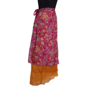 Vintage Silk Magic Wrap Skirt SW174