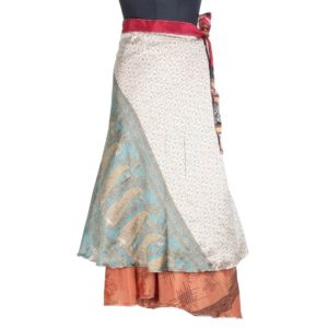 Vintage Silk Magic Wrap Skirt SW1741