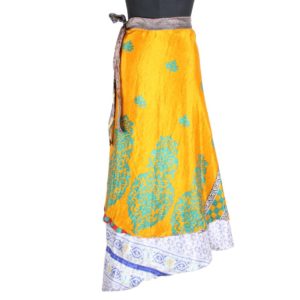 Vintage Silk Magic Wrap Skirt SW1742