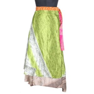 Vintage Silk Magic Wrap Skirt SW1744