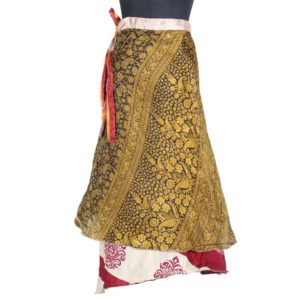 Vintage Silk Magic Wrap Skirt SW1747