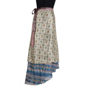 Vintage Silk Magic Wrap Skirt SW175