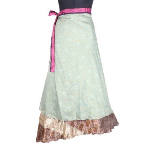 Vintage Silk Magic Wrap Skirt SW1750