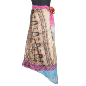Vintage Silk Magic Wrap Skirt SW1753