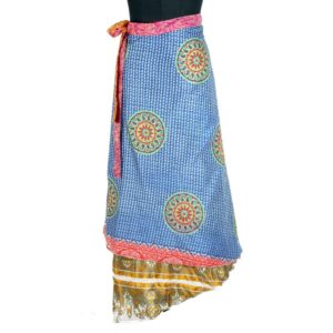 Vintage Silk Magic Wrap Skirt SW1756
