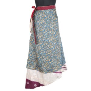 Vintage Silk Magic Wrap Skirt SW1757