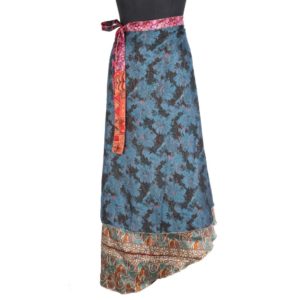 Vintage Silk Magic Wrap Skirt SW1758