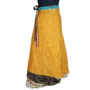 Vintage Silk Magic Wrap Skirt SW1759