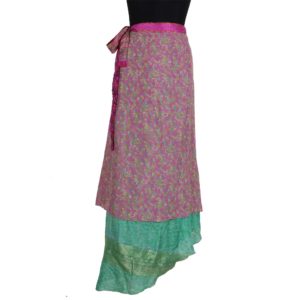 Vintage Silk Magic Wrap Skirt SW176