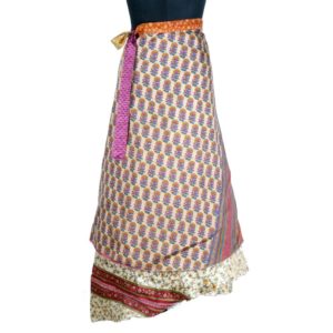 Vintage Silk Magic Wrap Skirt SW1762