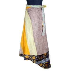 Vintage Silk Magic Wrap Skirt SW1766