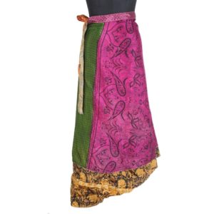 Vintage Silk Magic Wrap Skirt SW1767