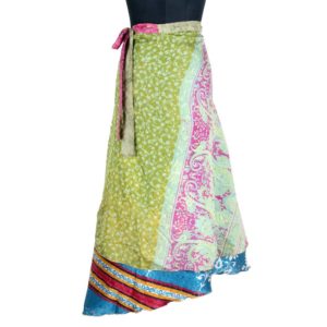 Vintage Silk Magic Wrap Skirt SW1768