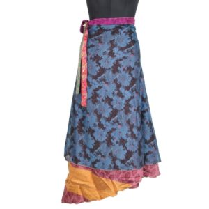 Vintage Silk Magic Wrap Skirt SW1769