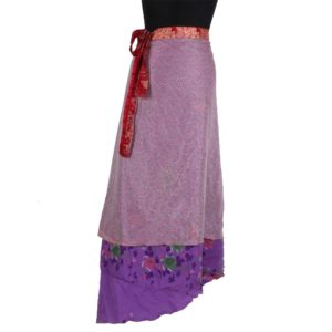 Vintage Silk Magic Wrap Skirt SW177