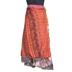 Vintage Silk Magic Wrap Skirt SW1772