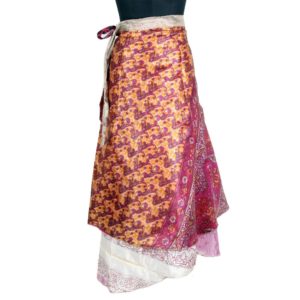 Vintage Silk Magic Wrap Skirt SW1773