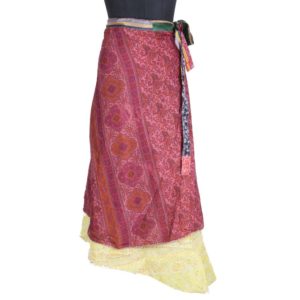 Vintage Silk Magic Wrap Skirt SW1776
