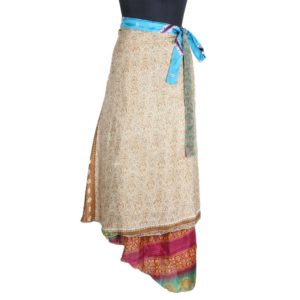 Vintage Silk Magic Wrap Skirt SW1777