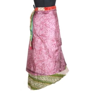 Vintage Silk Magic Wrap Skirt SW1783