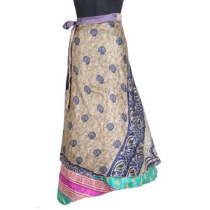 Vintage Silk Magic Wrap Skirt SW1785