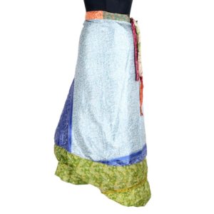 Vintage Silk Magic Wrap Skirt SW1786