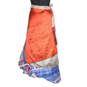 Vintage Silk Magic Wrap Skirt SW1788
