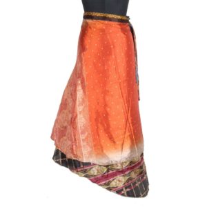 Vintage Silk Magic Wrap Skirt SW1790
